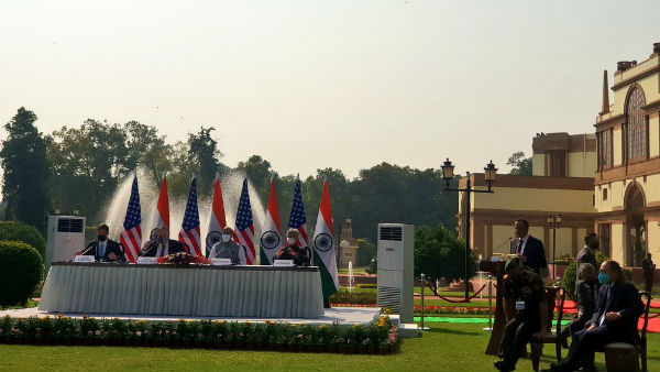 india and us signed historic defence pact, pompeo says us stand with india india and us signed historic defence pact, pompeo says us stand with india