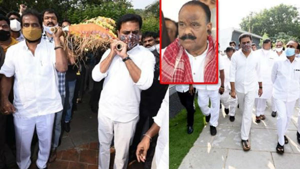 పాడెమోసిన కేటీఆర్, శ్రీనివాస్ గౌడ్