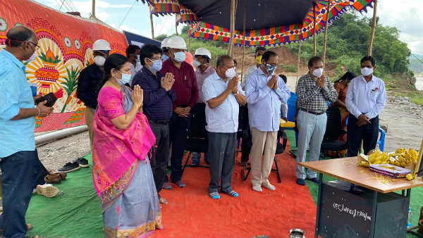 polavaram project gap 1 diaphragm wall works begins today