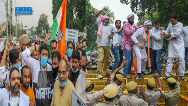  రైతుల నిరసనలతో మూడు ప్రధానరహదారులు బంద్ 