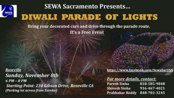 Bright lights of Diwali shine brightly at Californias Roseville