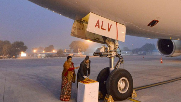  President Ram Nath Kovind boards the Air India One- B777 aircraft for inaugural flight to Chennai