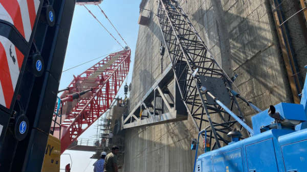 polavaram project update- erection of arm girders for radial gates begins today 
