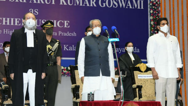 justice arup kumar goswami takes oath as new chief justice to ap high court justice arup kumar goswami takes oath as new chief justice to ap high court