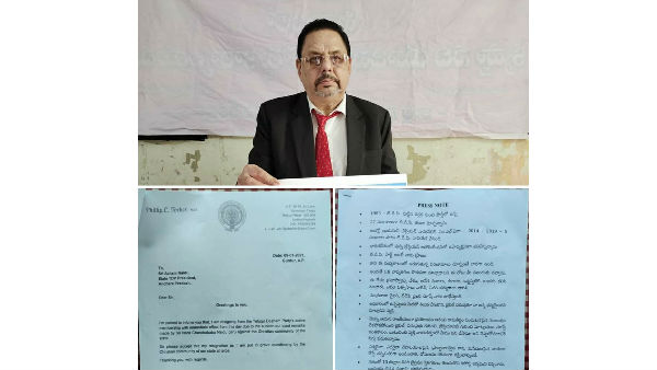 Unhappy with Chandrababu hindu stand,TDP Anglo Indian MLA Philip Tocher resigns to the party 