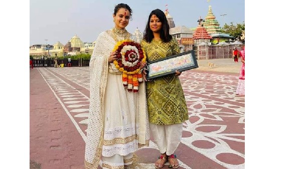 Odisha: Kangana Ranaut visits Lord Jagannath temple in Puri