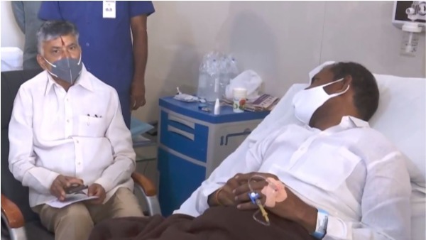 TDP Chief Chandrababu expressing solidarity to Palla Srinivasa TDP Chief Chandrababu expressing solidarity to Palla Srinivasa