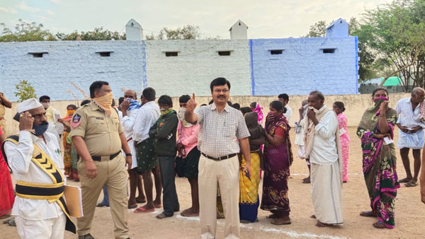 4th phase AP Panchayats elections Voting underway across the State