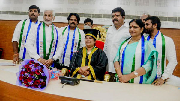 Golagani Hari Kumari elected as Mayor of Visakhapatnam Municipal Corporation