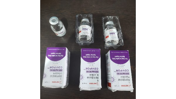 ఖాళీ రెమిడెసివిర్ బాటిల్ లో సెలైన్ వాటర్ నింపి విక్రయిస్తున్న గ్యాంగ్