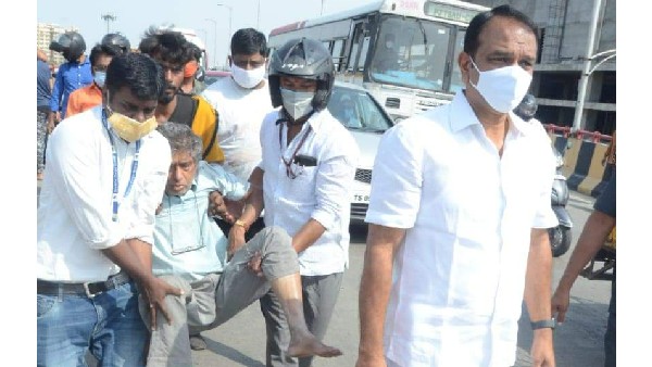 mla devireddy sudhir reddy shows his humanity