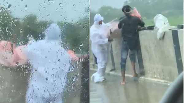 పీపీఈ కిట్‌లో వచ్చి..