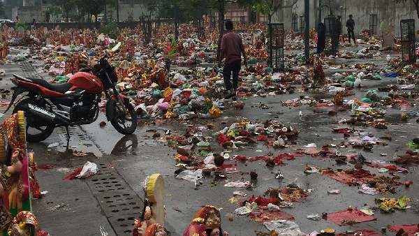 Fake: Indians did not throw idols of Gods for failure to protect against COVID-19 Fake: Indians did not throw idols of Gods for failure to protect against COVID-19