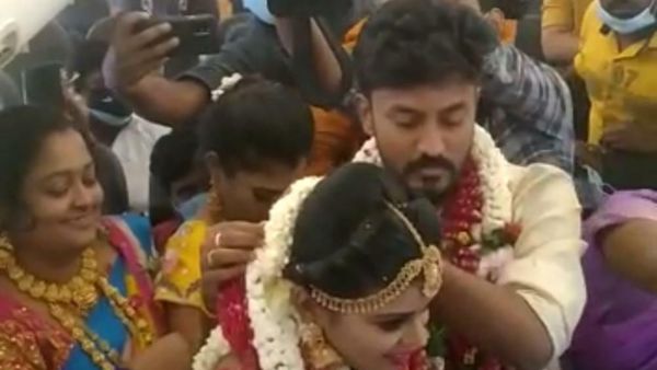 Tamil Nadu: A couple tied the knot on-board a chartered flight avoid Covid19 restrictions