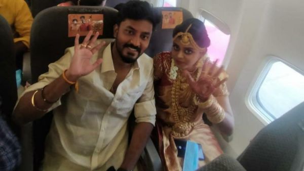 Tamil Nadu: A couple tied the knot on-board a chartered flight avoid Covid19 restrictions