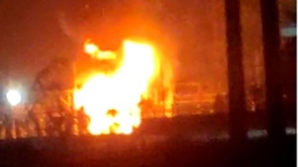 visakhapatnam: massive fire accident at ap transco simhachalam substation