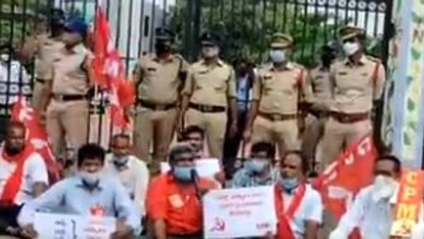 opposition protests in gvmc council meet against property tax hike, mayor walk out opposition protests in gvmc council meet against property tax hike, mayor walk out