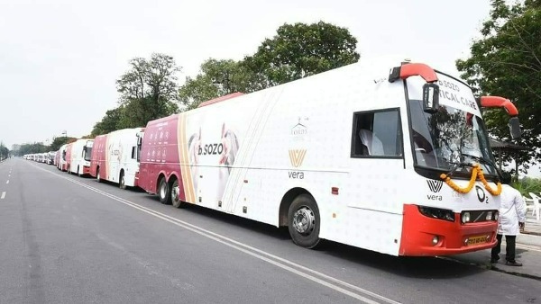 telangana minister ktr inaugurates mobile icu buses in hyderabad 