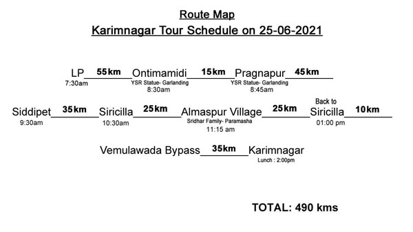Telangana: YSRTP leader YS Sharmila will tour in Karimnagar district today