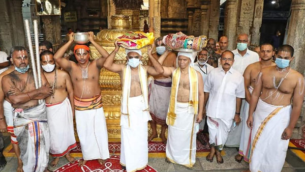 Koil Alwar Thirumanjanam performed in Tirumala by TTD today