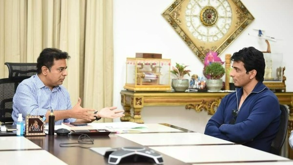  Telangana: Sonu Sood meets minister KTR at Hyderabad