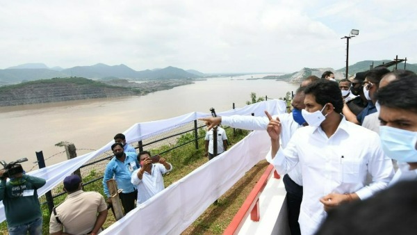 ys jagan aerial tour in polavaram project- 2023 kharif target for completion of works ys jagan aerial tour in polavaram project- 2023 kharif target for completion of works