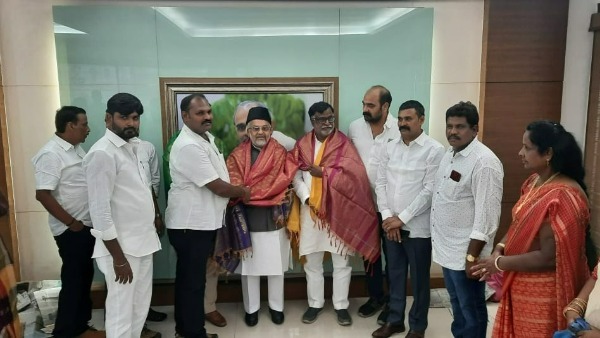 YSR followers from Tamil Nadu meets YS Sharmila party leaders at Lotus Pond residence Hyderabad