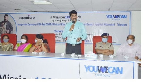  yuvraj singhs YouWeCan foundation donates 120 ICU beds to nizamabad government hospital