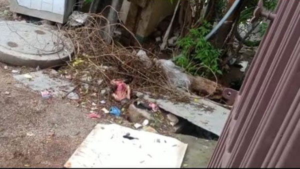నిజామాబాద్ లో దారుణం.. చెత్తకుప్పలో శిశువు మృతదేహం