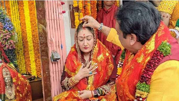  Hyderabad: Bollywood Actor Govinda visits Bhagyalakshmi temple.