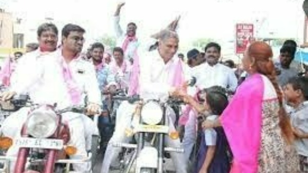 హరీష్ రావుకు ఘన స్వాగతం పలికిన పార్టీ శ్రేణులు హరీష్ రావుకు ఘన స్వాగతం పలికిన పార్టీ శ్రేణులు