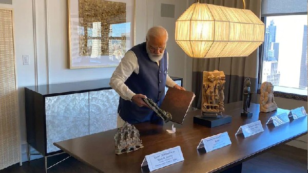 PM Modi to bring home 157 artefacts, antiquities handed over by US PM Modi to bring home 157 artefacts, antiquities handed over by US