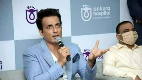 Sonu Sood visits Vijayawada Kanaka Durga temple on Thursday.