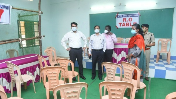 all set for ap mptc and zptc election counting tomorrow, covid 19 vaccine is must for staff