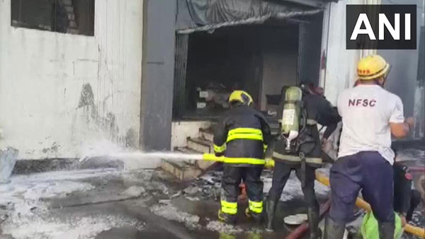 10కి పైగా అగ్నిమాపక శకటాలతో..