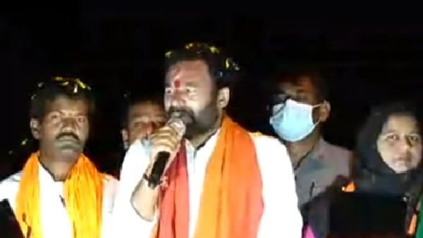 Huzurabad by-poll: Union Minister Kishan Reddy warning to KCR and KTR Huzurabad by-poll: Union Minister Kishan Reddy warning to KCR and KTR