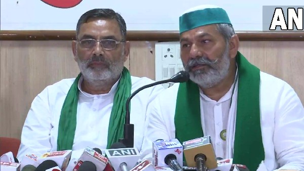 మంటలు చల్లార్చేందుకు తికాయత్ ప్రయత్నం