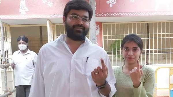 ఓటు వేసిన భరత్..