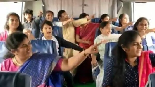tsrtc md vc sajjanar and his family members travels in RTC bus: video viral. tsrtc md vc sajjanar and his family members travels in RTC bus: video viral.