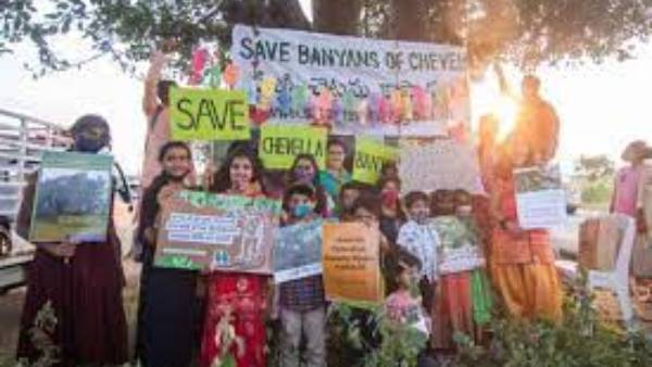  చేవెళ్ళ మర్రి చెట్ల కోసం ప్రకృతి ప్రేమికుల పోరాటం