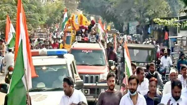 lance naik saiteja final rites in his home village, chittoor district.