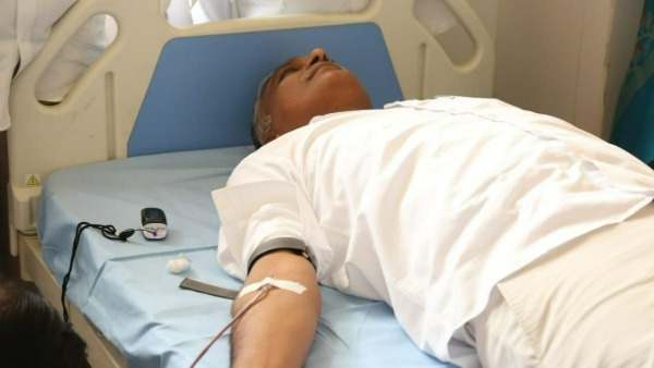 హరీష్ రక్తదానం