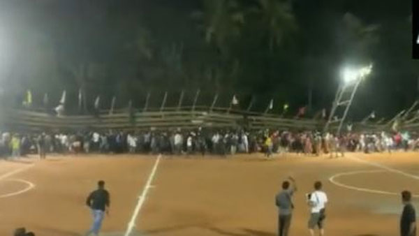 At least 200 injured, 5 serious after gallery collapses during football match in Malappuram, Kerala At least 200 injured, 5 serious after gallery collapses during football match in Malappuram, Kerala