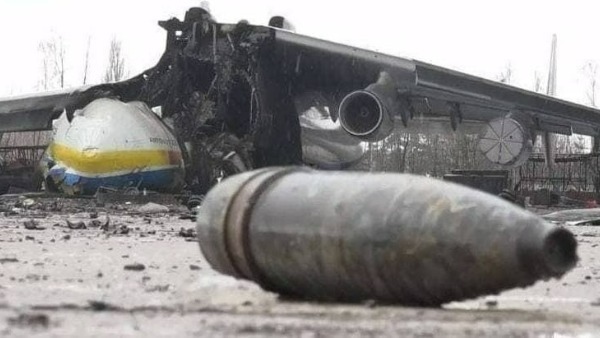 Russian State TV released a footage of Remains of the AN-225 from Gostomel Airport, Kyiv. Russian State TV released a footage of Remains of the AN-225 from Gostomel Airport, Kyiv.