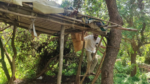 యూనివర్సిటీ ఇంజనీరింగ్ కాలేజ్ బాయ్స్ హాస్టల్ వెనుక పొదల్లో డెన్