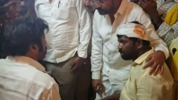 హిందూపురంలో గాయపడిన టీడీపీ కార్యకర్తల పరామర్శకు వెళ్ళిన బాలయ్య అడ్డగింత 