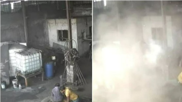 Video: Bulldozer Tyre Bursts While Air Being Filled, 2 Blown Into Pieces. Video: Bulldozer Tyre Bursts While Air Being Filled, 2 Blown Into Pieces.