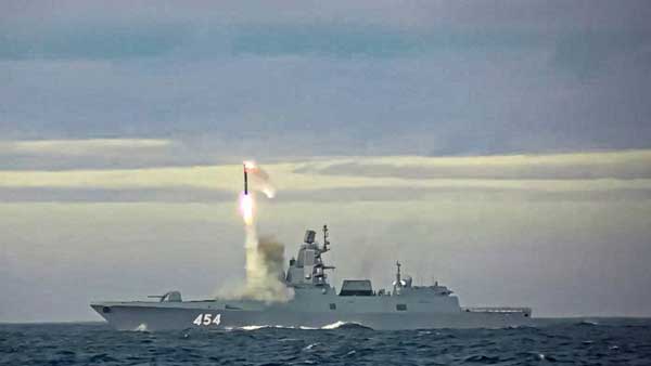 Russian forces Saturday announced a latest successful test of their Zircon hypersonic cruise missile Russian forces Saturday announced a latest successful test of their Zircon hypersonic cruise missile