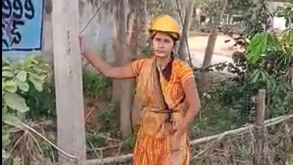 లైన్ మెన్ పోస్టులకు పోటీ పడిన అమ్మాయిలు.. కరెంట్ స్థంభం ఎక్కటంలో శిరీష సక్సెస్