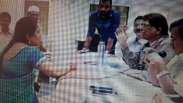 Anantapur District Officer Vishwa Mohan Reddy who tried to beat up a female employee